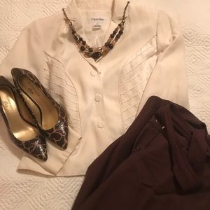 Calvin Klein white sports jacket only